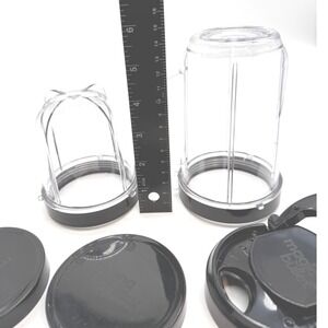 Magic Bullet Cups Lids Attachments Blender Parts no‎ motor or blades.